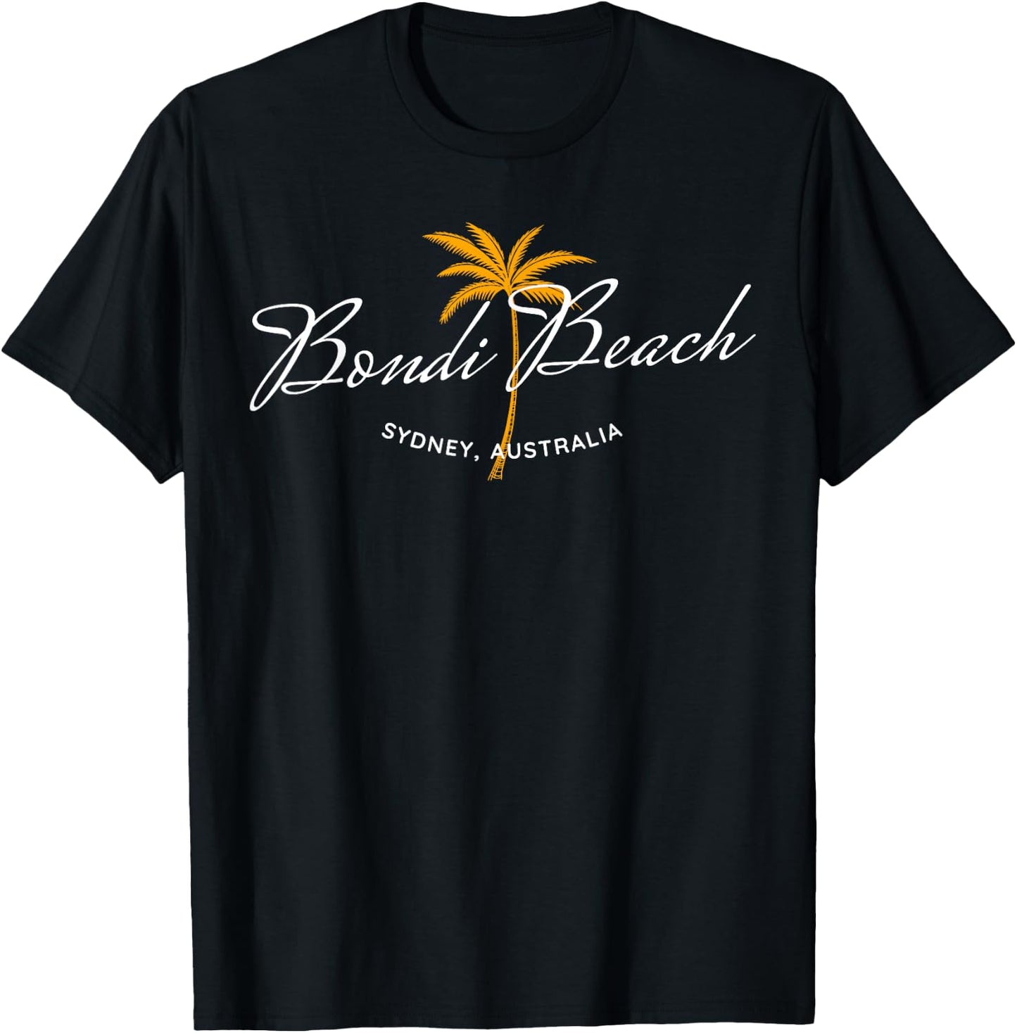Bondi Beach Sydney Australia Retro T-Shirt - T-Shirt | Black