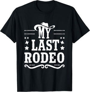 My Last Rodeo Bachelorette Bash Bridal Shower Party T-Shirt - T-Shirt | Black