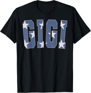 American Flag Gigi Matching Family 4th of July T-Shirt - T-Shirt | Black