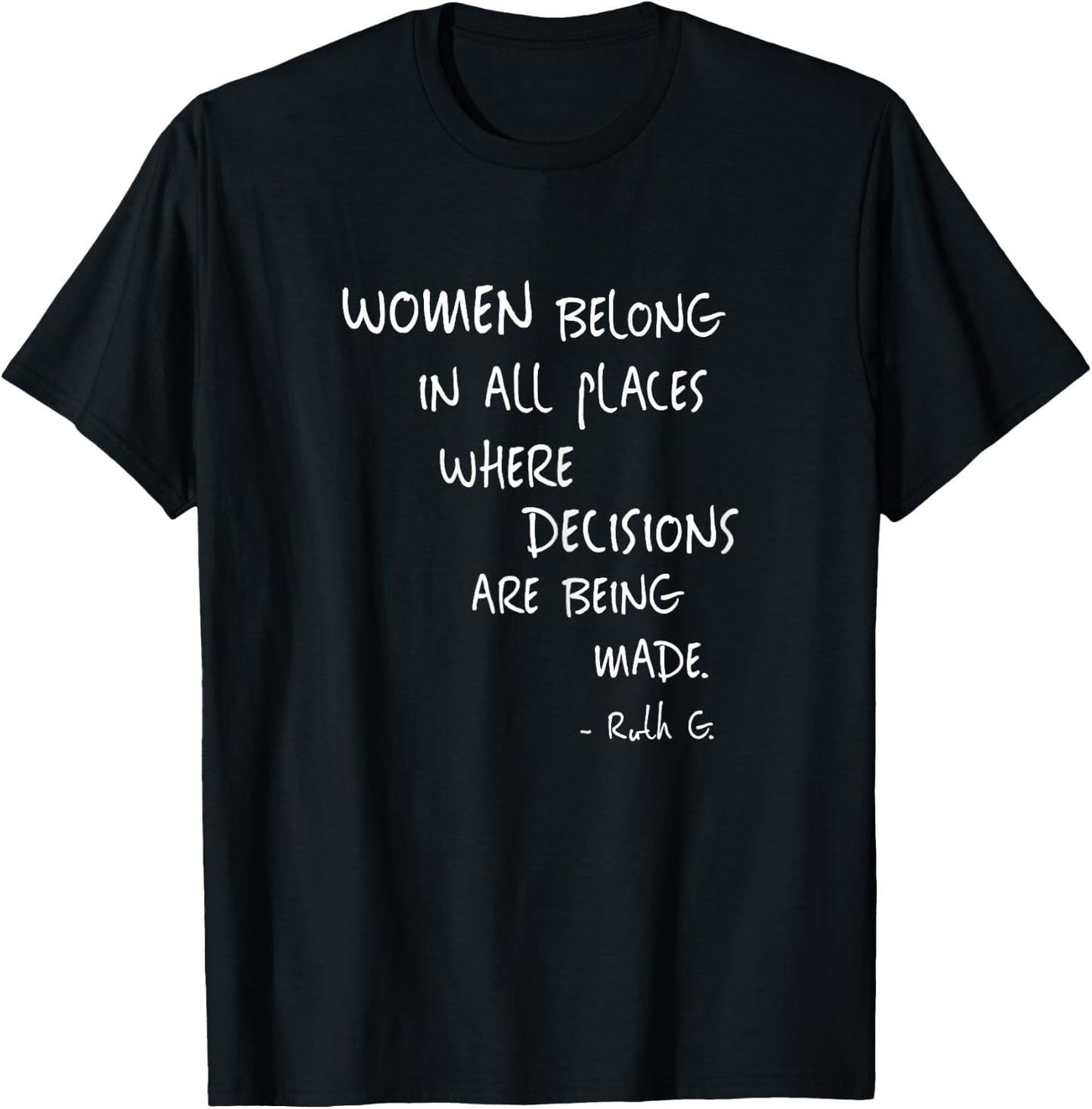 Equal Rights Women Rights Political Feminism Feminist Gift T-Shirt - T-Shirt | Black