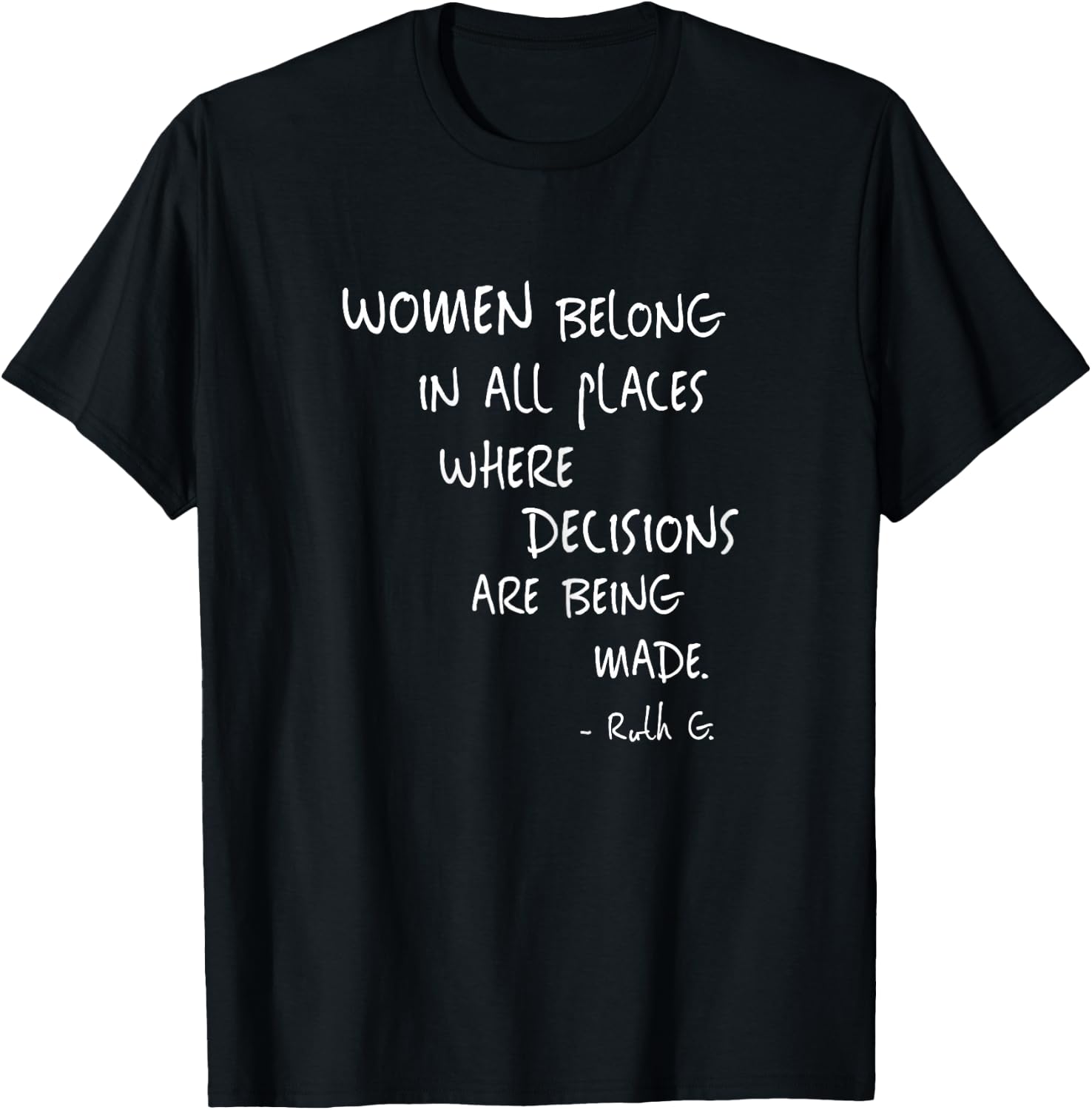 Equal Rights Women Rights Political Feminism Feminist Gift T-Shirt - T-Shirt | Black