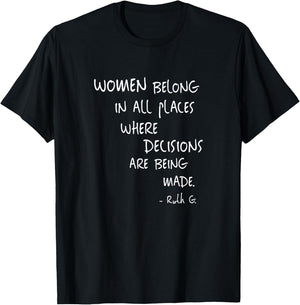 Equal Rights Women Rights Political Feminism Feminist Gift T-Shirt - T-Shirt | Black