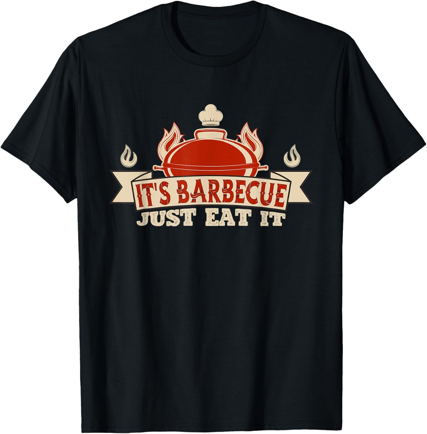 It's Barbecue Just Eat It Funny BBQ Timer Grill Lover Master T-Shirt - T-Shirt | Black