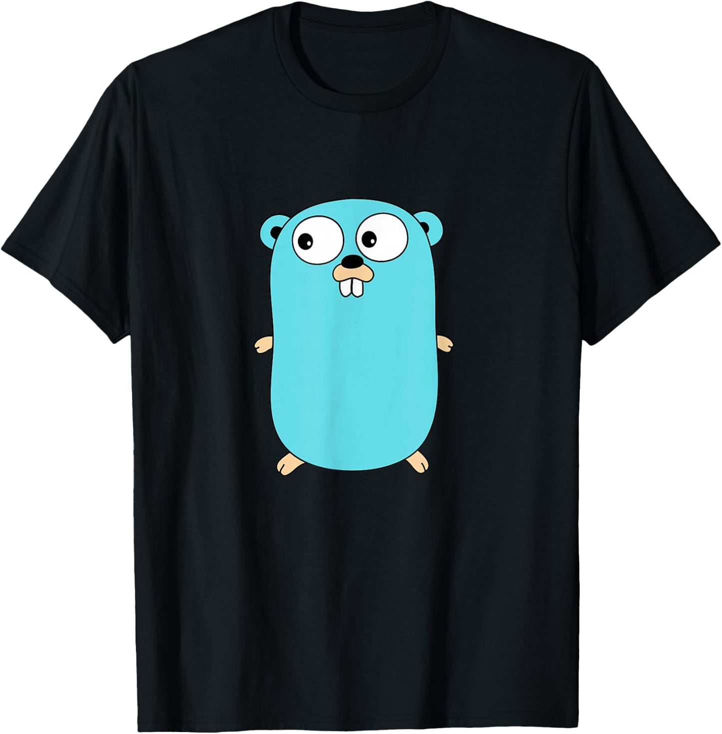 Golang gopher programmer T-Shirt - T-Shirt | Black
