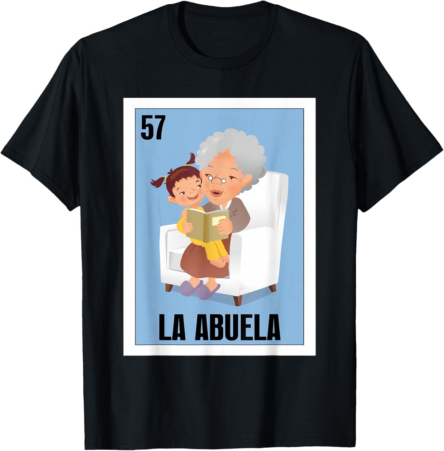 Funny Mexican Grandma Design - La Abuela T-Shirt - T-Shirt | Black