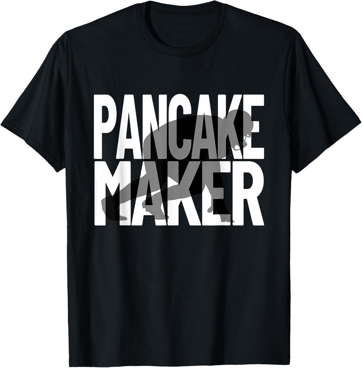 Funny Football Player Meme Lineman Pancake Maker T-Shirt - T-Shirt | Black