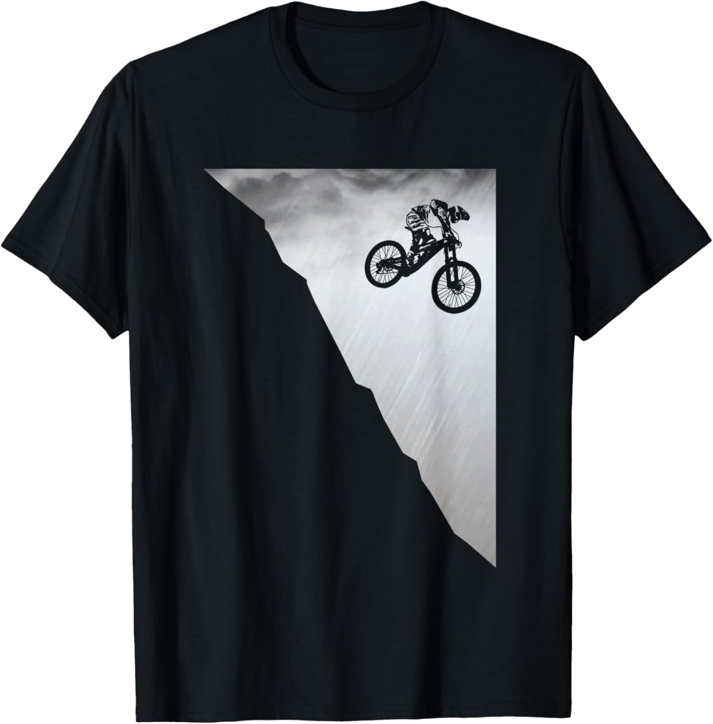 Mountain Bike Downhill Vintage MTB Downhill Bicycle Gift T-Shirt - T-Shirt | Black