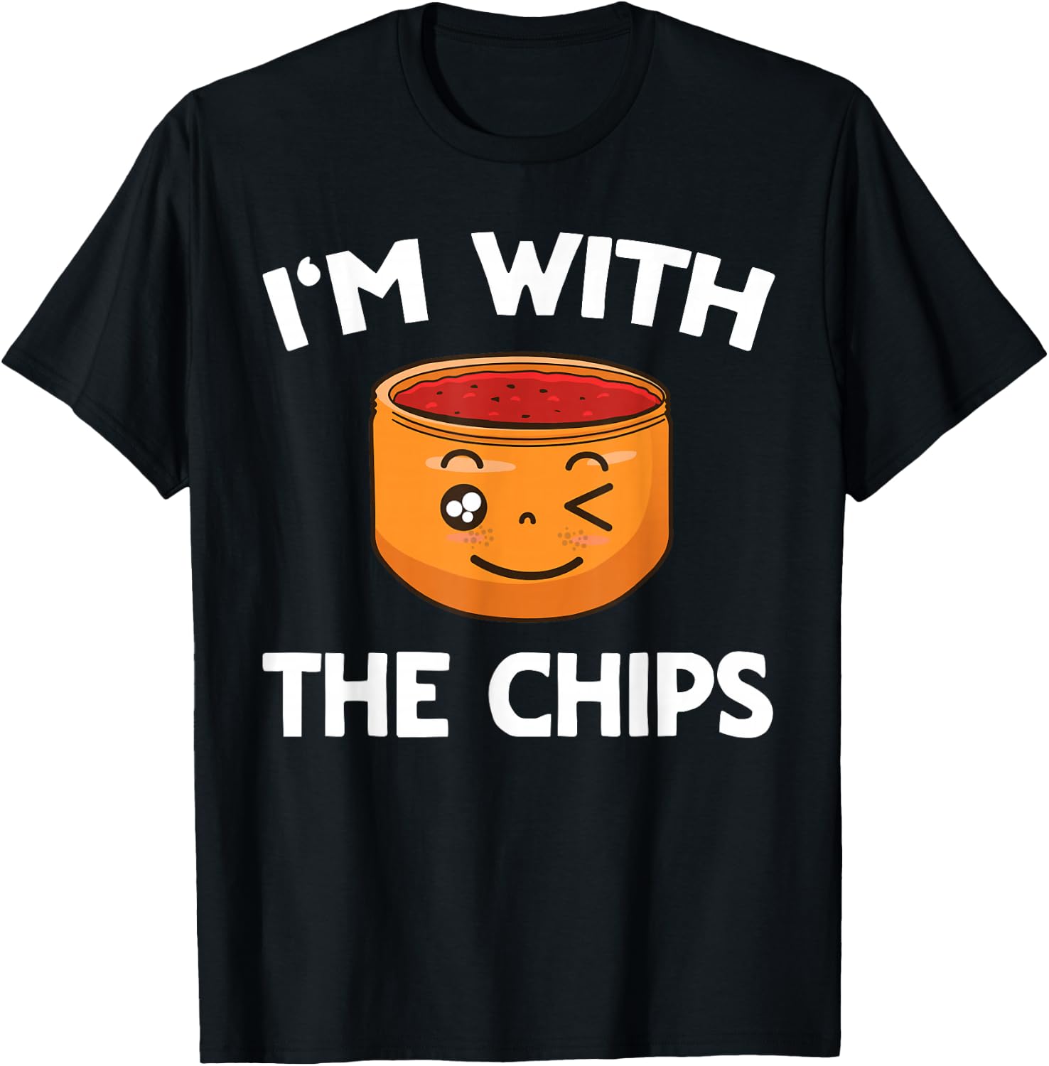 Chips & Salsa Matching His & Hers Couples T-Shirt - T-Shirt | Black