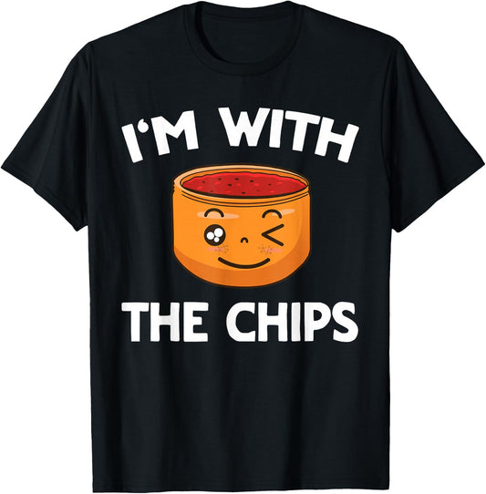 Chips & Salsa Matching His & Hers Couples T-Shirt - T-Shirt | Black