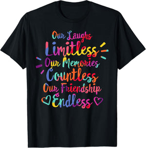 Best Friends Matching Memories Friendship Endless BFF Bestie T-Shirt - T-Shirt | Black