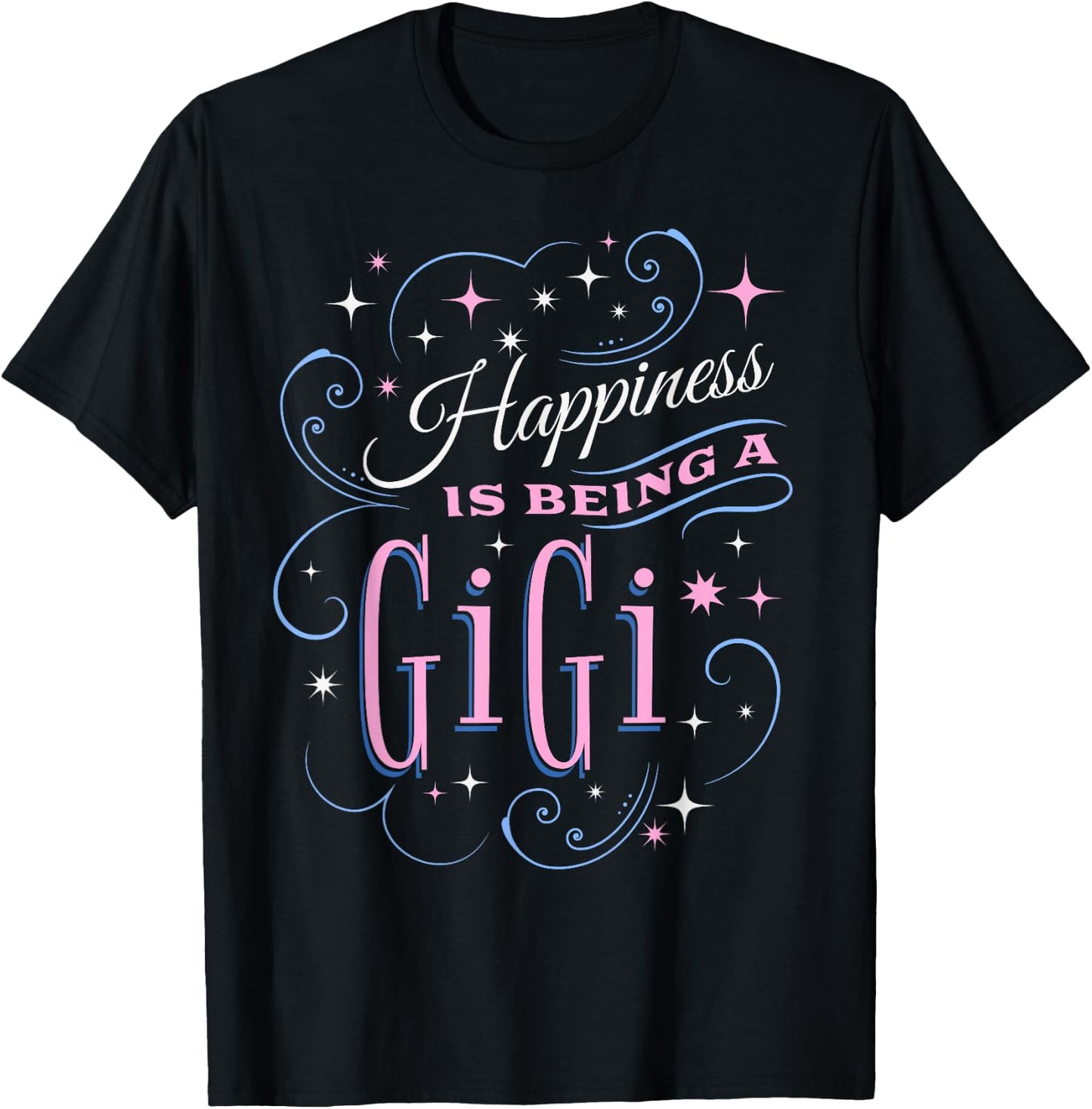 Happiness Is Being A Gigi Cute Grandma Mother's Day Women's T-Shirt - T-Shirt | Black