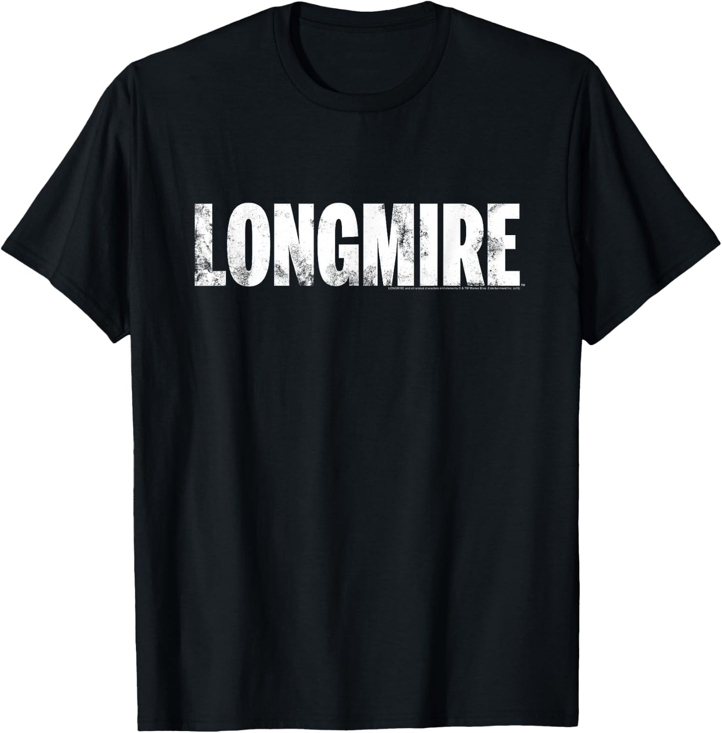 Warner Bros. Longmire Logo -Adults, Kids , Black, Small, Short Sleeve T-Shirt - T-Shirt | Black