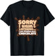 Thinking About Chocolate Melting Chocolate Cocoa T-Shirt - T-Shirt | Black
