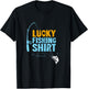 This is My Lucky Fishing Fisherman's Favorite Artwork T-Shirt - T-Shirt | Black