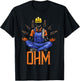Ohm Meditating Funny Electrician Quote T-Shirt - T-Shirt | Black