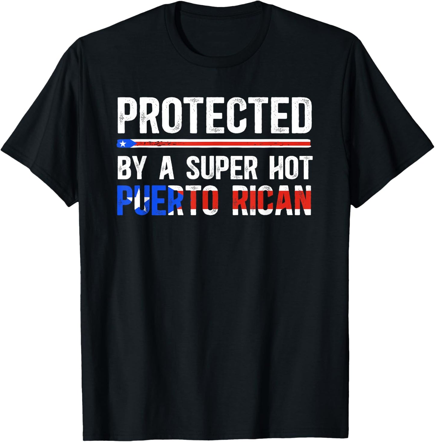 Puerto Rican Husband Wife of A Puerto Rican Husband T-Shirt - T-Shirt | Black
