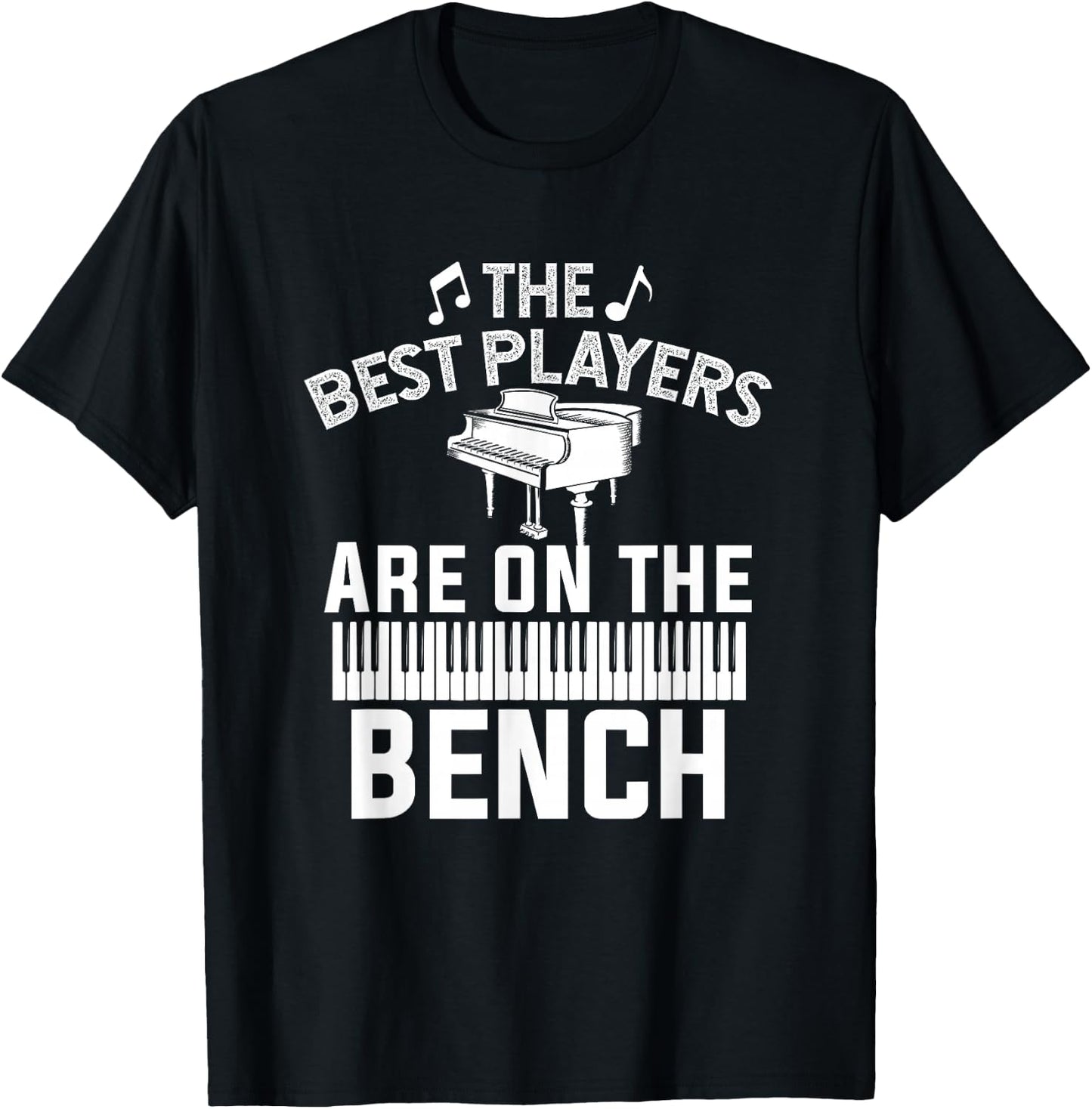 Funny Piano Player Art Men Women Musician Orchestra Teacher T-Shirt - T-Shirt | Black