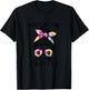 1Zb Tie Dye Messy Bun Dog Mom Aunt Life Dog Auntie T-Shirt - T-Shirt | Black