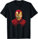 Kids Marvel Iron Man Geometric Prism Shape Art Kids T-Shirt - T-Shirt | Black
