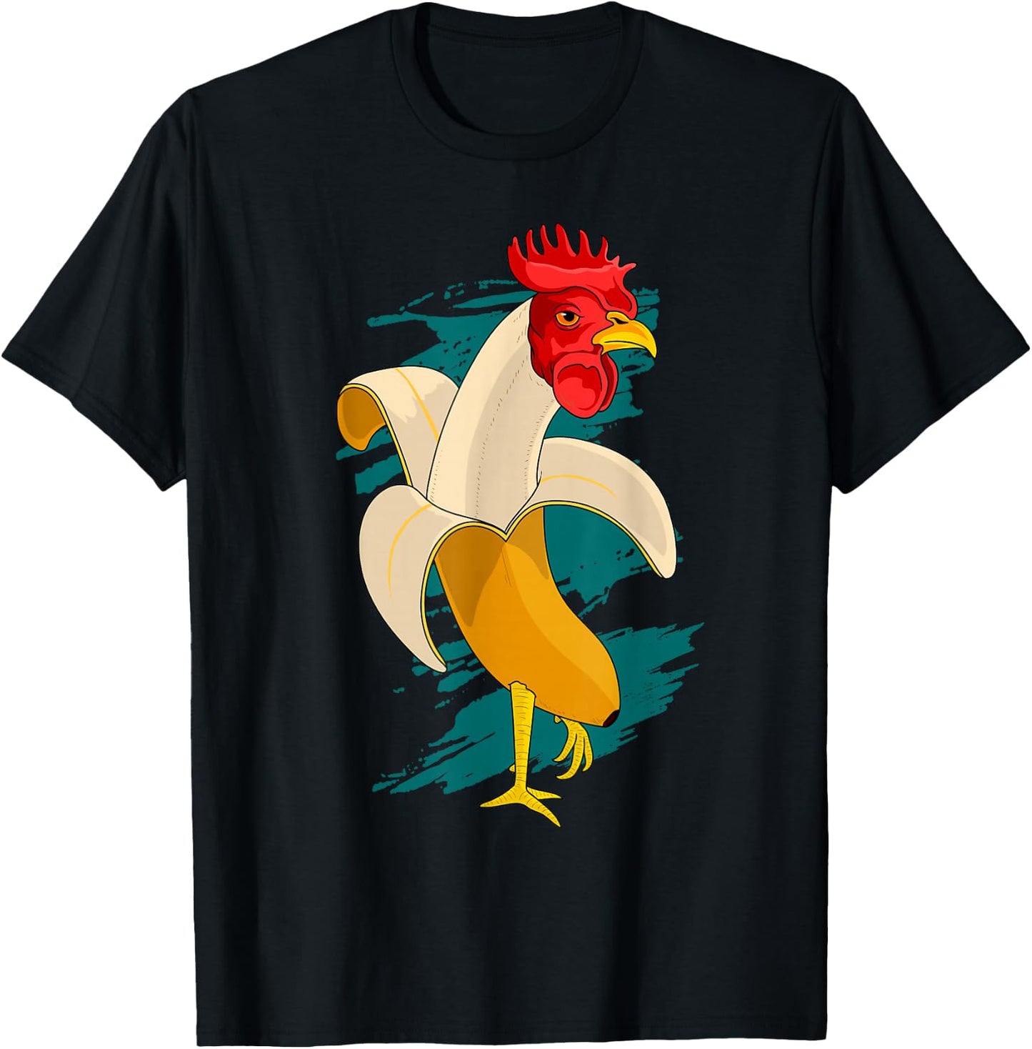Chicken Banana Farming Chickens T-Shirt - T-Shirt | Black