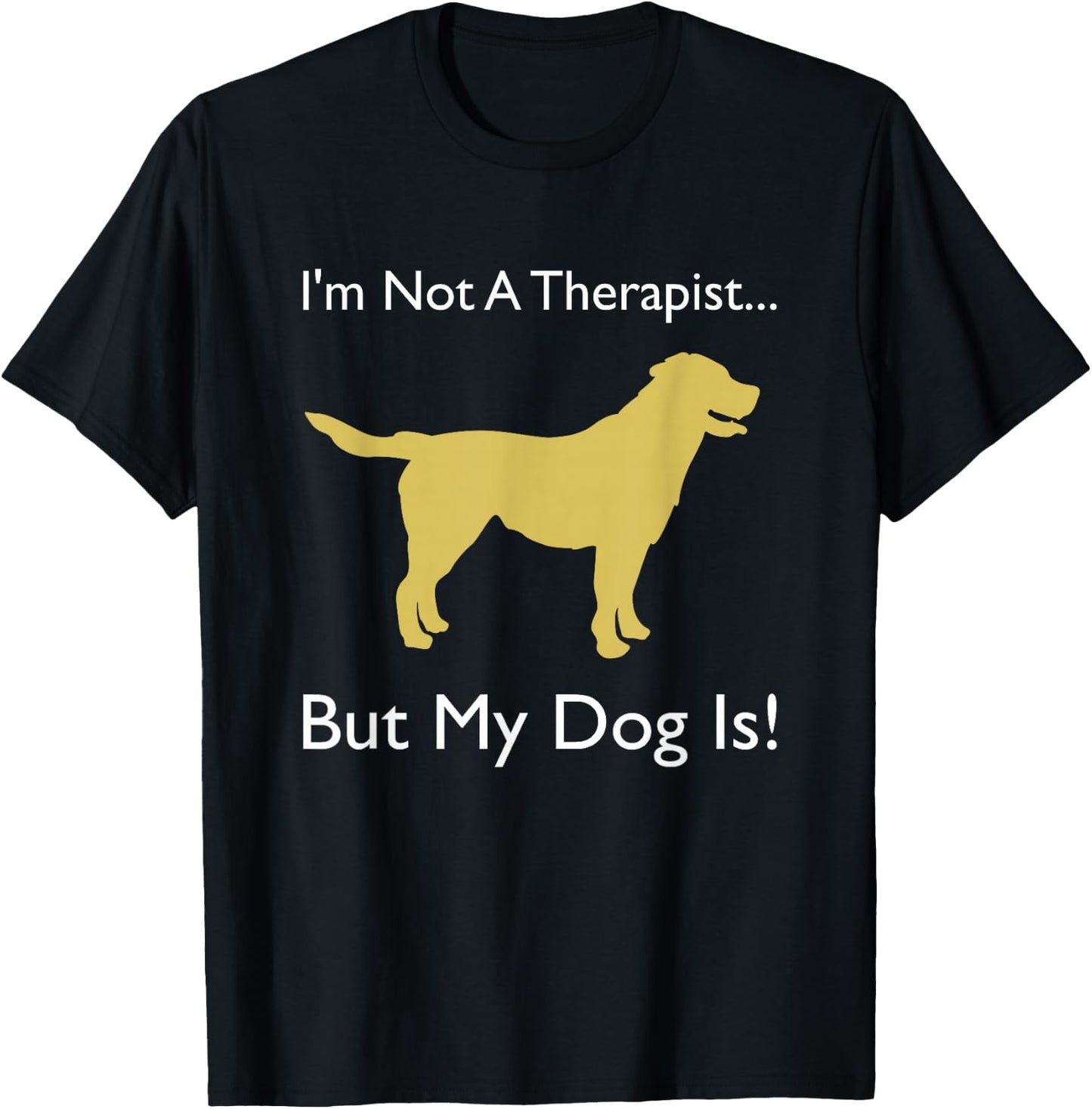 Therapy Dog | Dog Therapist | Canine Volunteer T-Shirt - T-Shirt | Black
