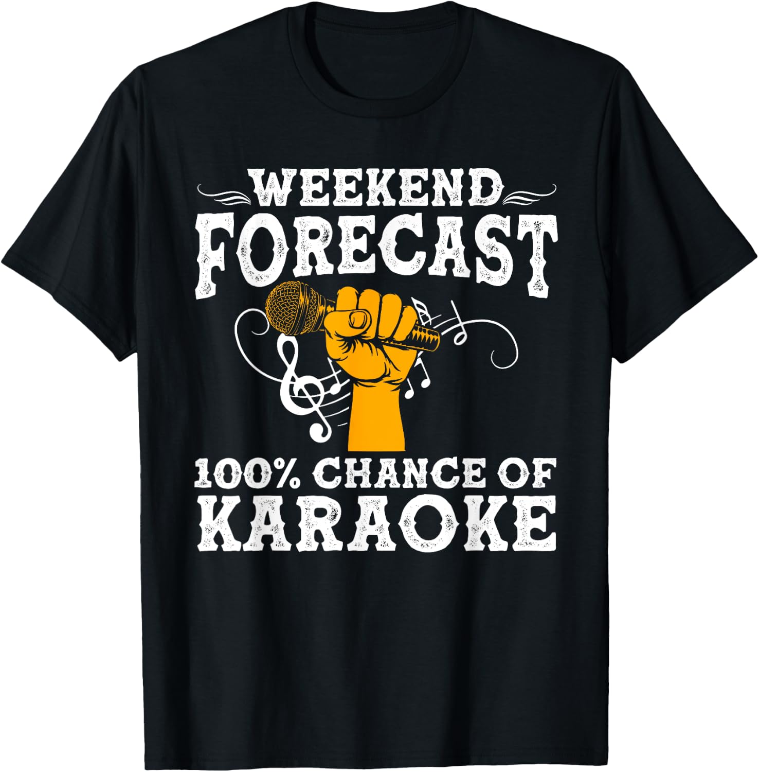 Cool Karaoke Art Men Women Karaoke Box Microphone Singing T-Shirt - T-Shirt | Black