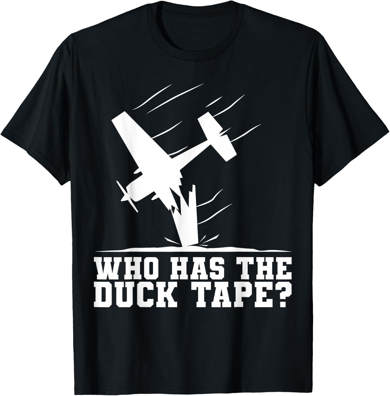 RC Airplane Crashed ElectronicIdea Battery Plane Aerodynamic T-Shirt - T-Shirt | Black