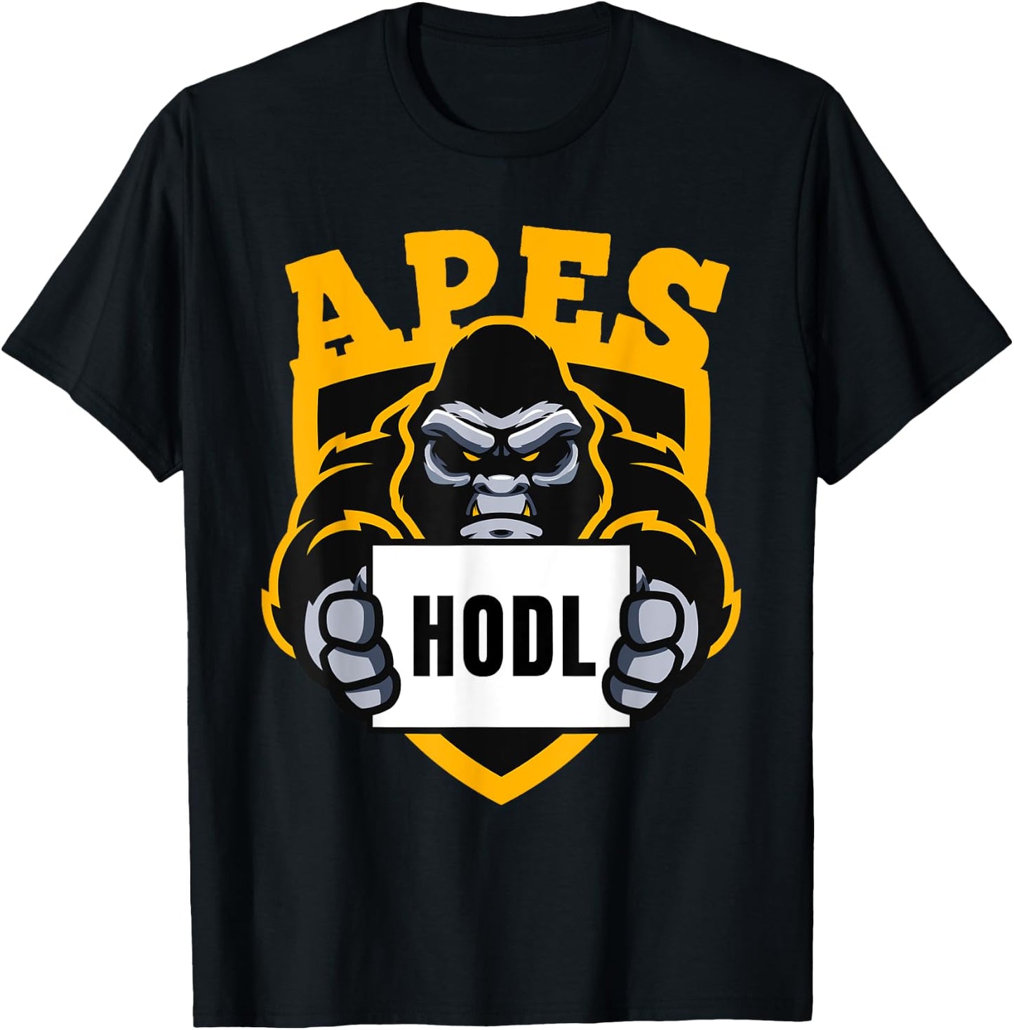 AMC - Apes Together Strong - Stock Hodl To The Moon T-Shirt - T-Shirt | Black