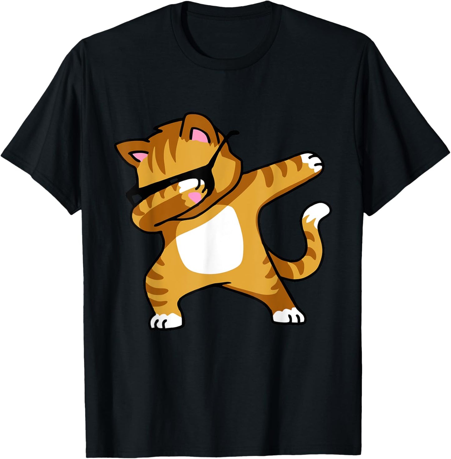 Kitten Funny Dab Kitty Funny Gift Dabbing Cat T-Shirt - T-Shirt | Black
