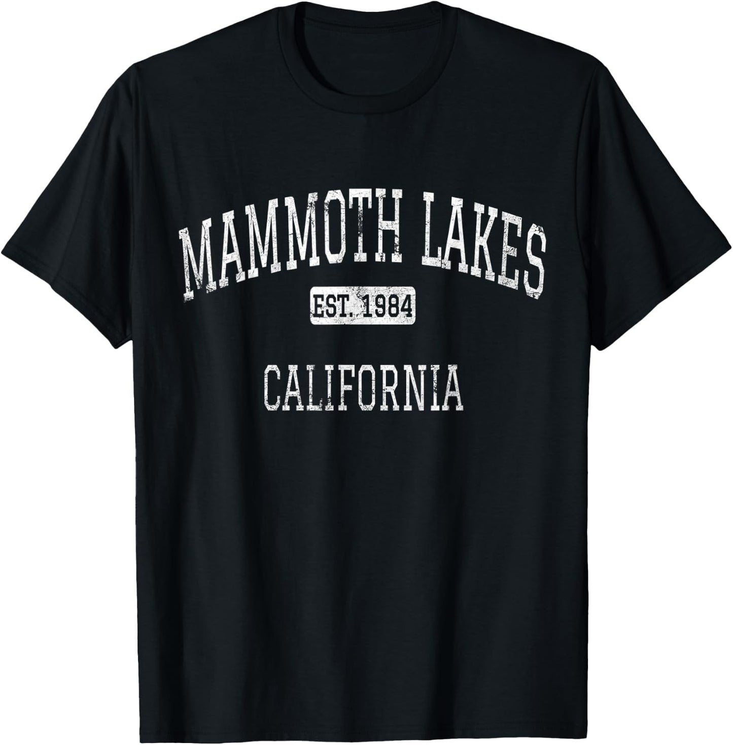 Mammoth Lakes California CA Vintage T-Shirt - T-Shirt | Black