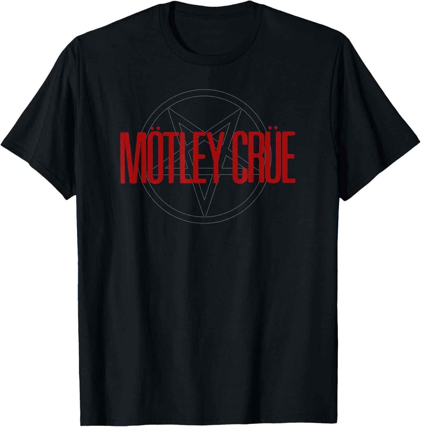 Mötley Crüe – Pentagram Logo T-Shirt - T-Shirt | Black