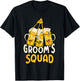 Groom's Squad Team Bachelor Groom Party Bride T-Shirt - T-Shirt | Black