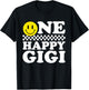 One Happy Dude Gigi 1st Birthday Family Matching T-Shirt - T-Shirt | Black