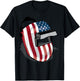 American Flag Welding Helmet Shape Shirt | Cute Welder Gift Women Kids Men T-Shirt - T-Shirt | Black