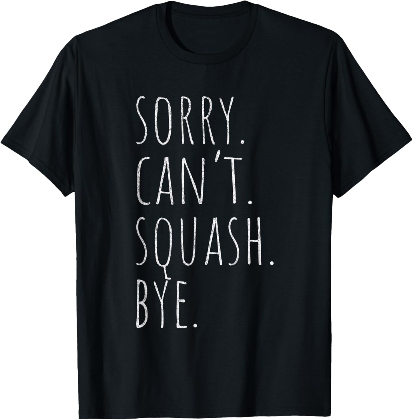 Funny Squash Player Squash Racket Ball T-Shirt - T-Shirt | Black
