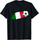 Italy Football Ball Italy Flag Jersey - Italian Football Fan T-Shirt - T-Shirt | Black