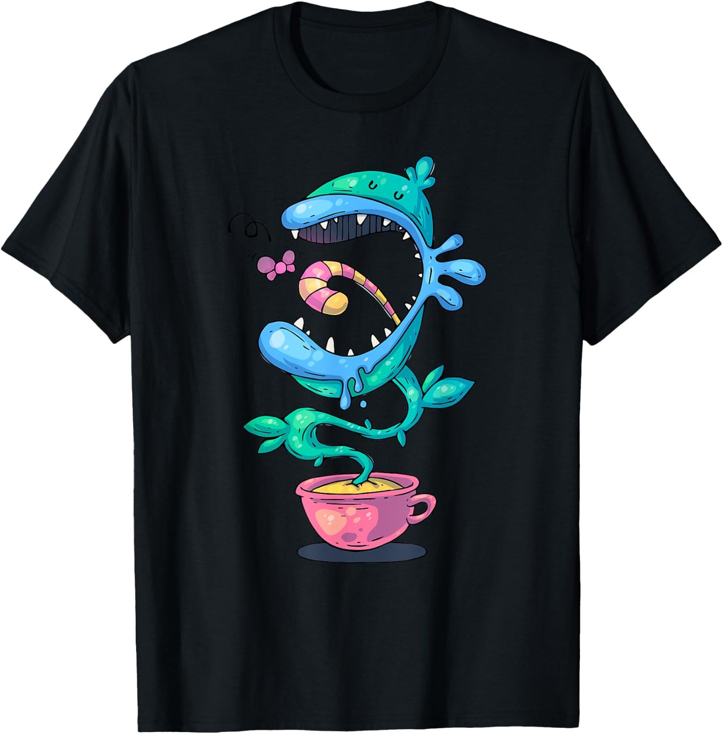 Venus Flytrap I Plant Monster I Kids I Venus Fly Trap T-Shirt - T-Shirt | Black