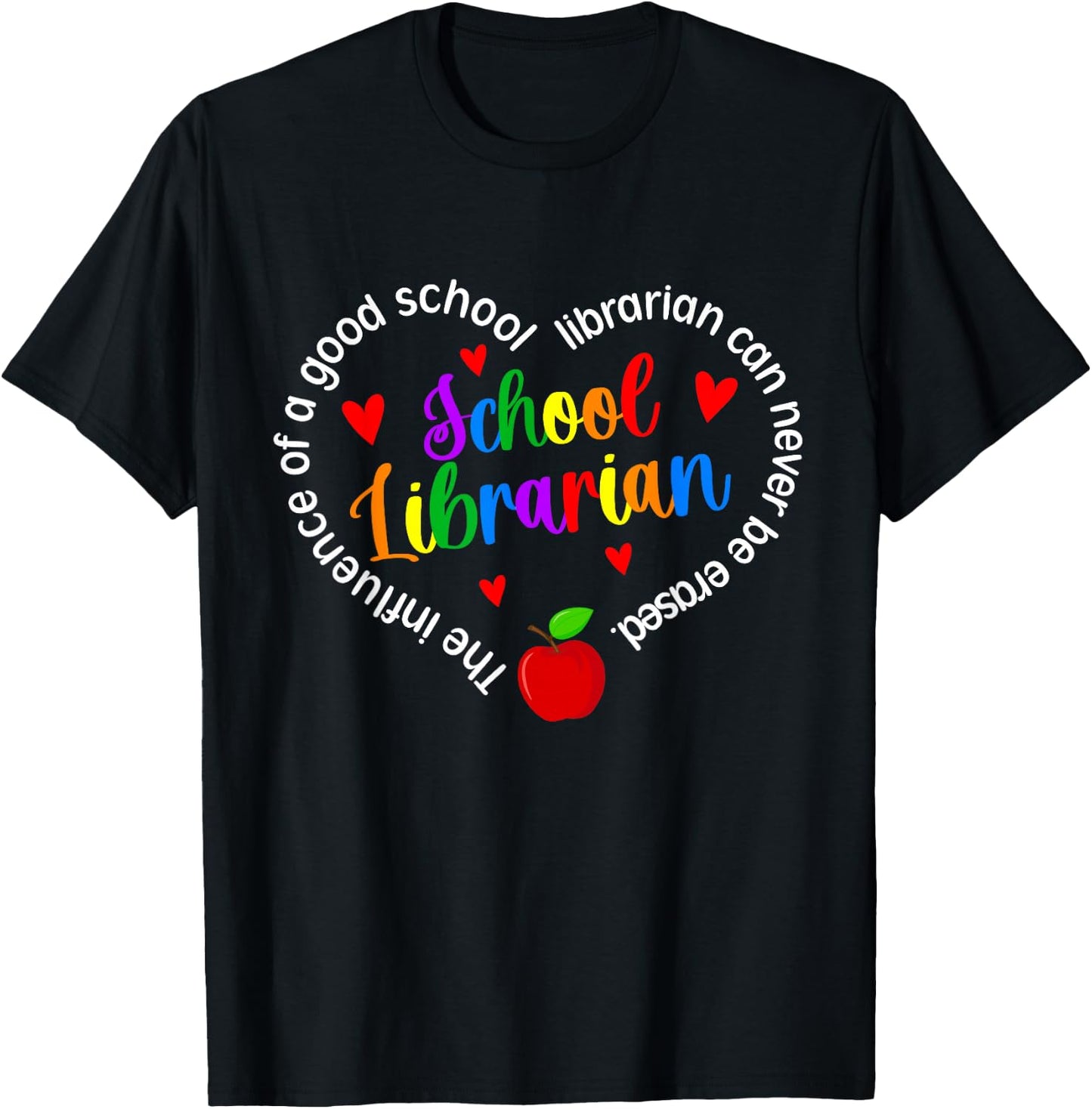 Best School Librarian Appreciation Library Worker T-Shirt - T-Shirt | Black