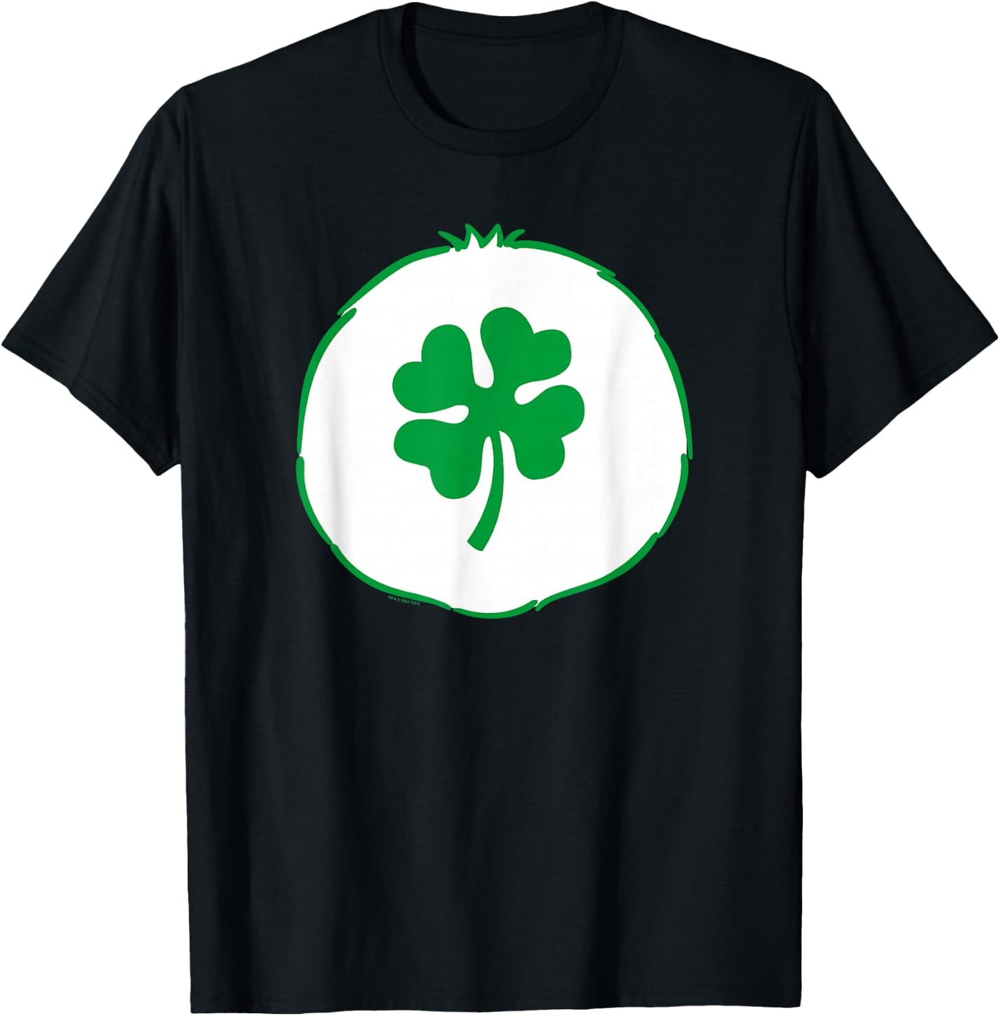 Care Bears Halloween Good Luck Bear Shamrock Belly Costume T-Shirt - T-Shirt | Black