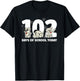 102 Days of School Today With Cute Dalmatian Funny T-Shirt - T-Shirt | Black