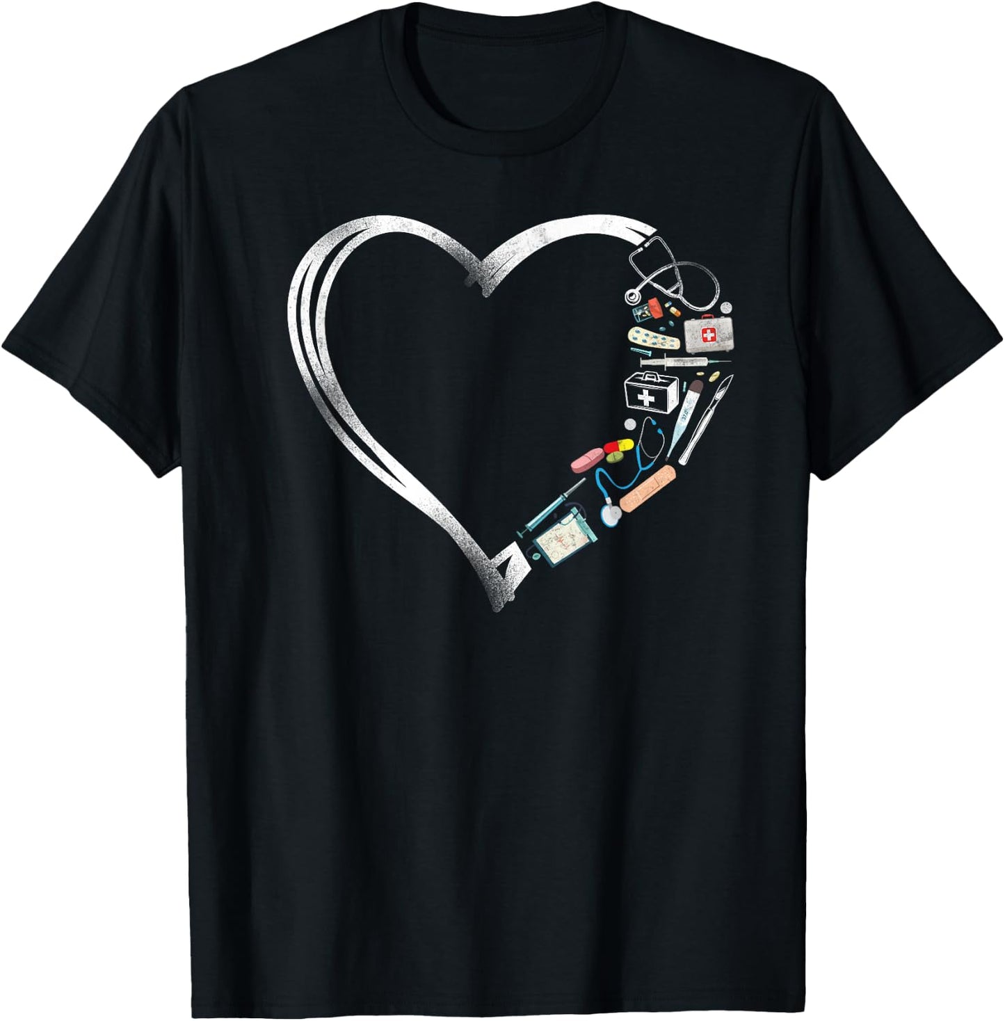 Certified Medical Assistant Heart Nurse Doctor CMA T-Shirt - T-Shirt | Black