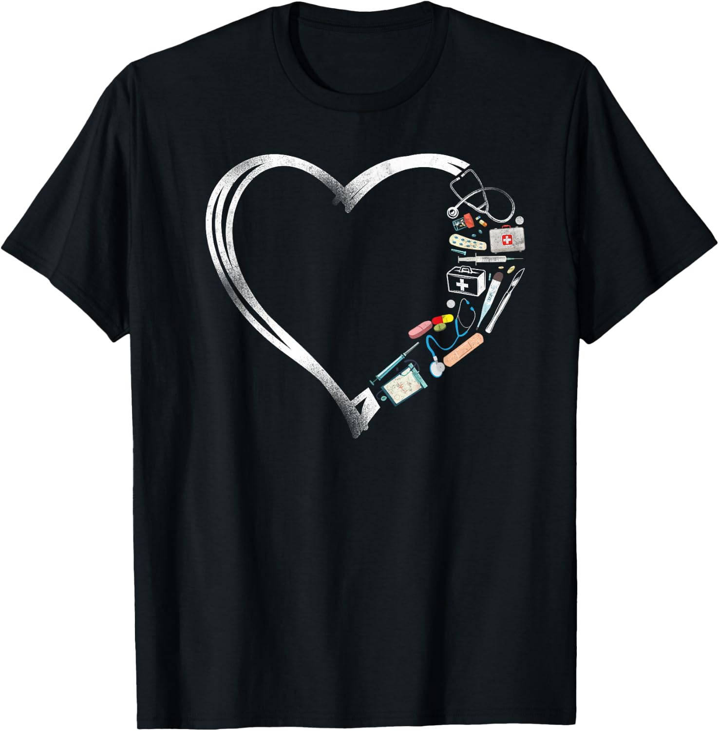 Certified Medical Assistant Heart Nurse Doctor CMA T-Shirt - T-Shirt | Black
