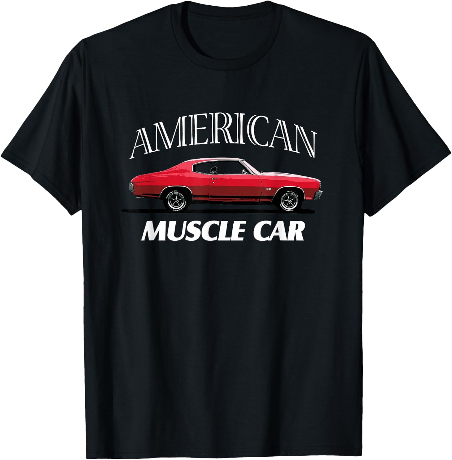 Muscle Car American Shirt. Vintage T-Shirt - T-Shirt | Black