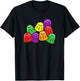 Gumdrops Jelly Candies Simple Wordless Bright Colors Graphic T-Shirt - T-Shirt | Black