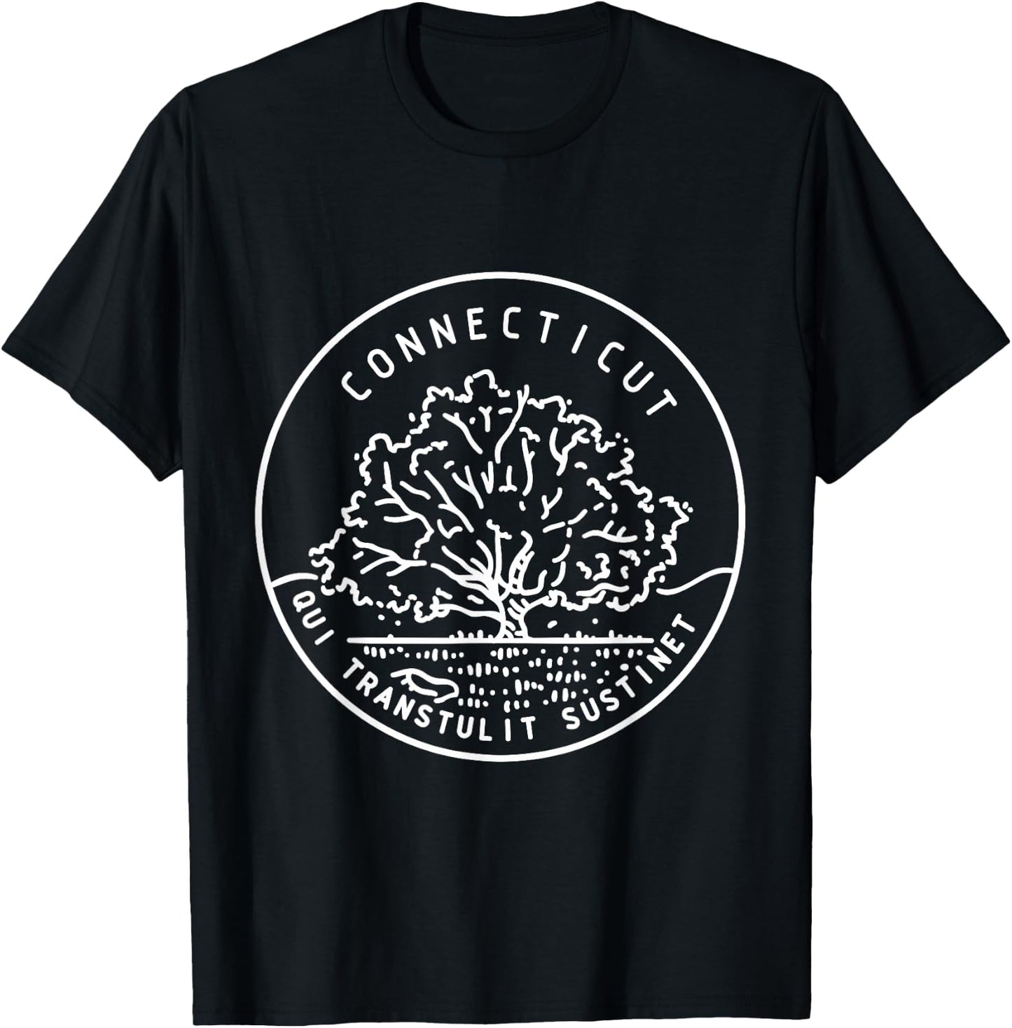 Connecticut 1788 State of Connecticut T-Shirt - T-Shirt | Black