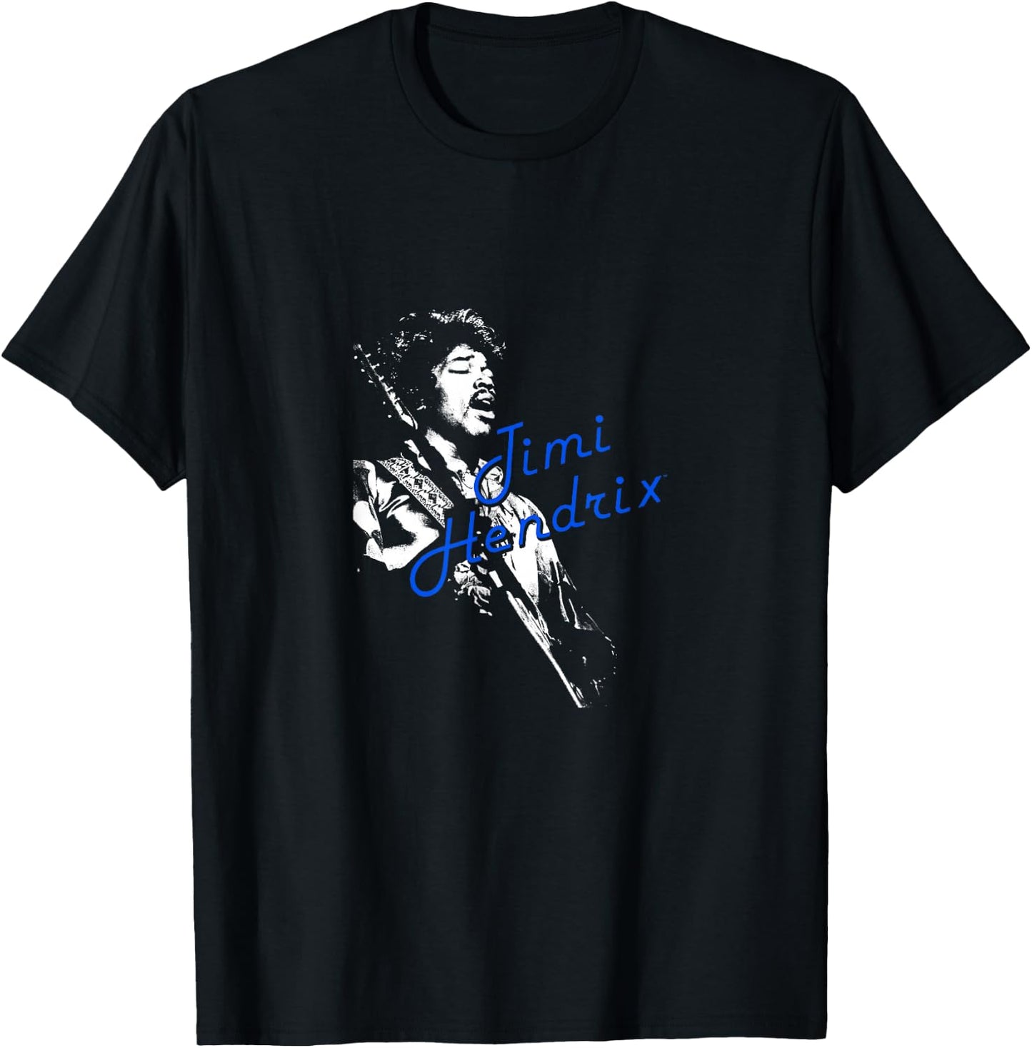 Jimi Hendrix White Silhouette T-Shirt - T-Shirt | Black