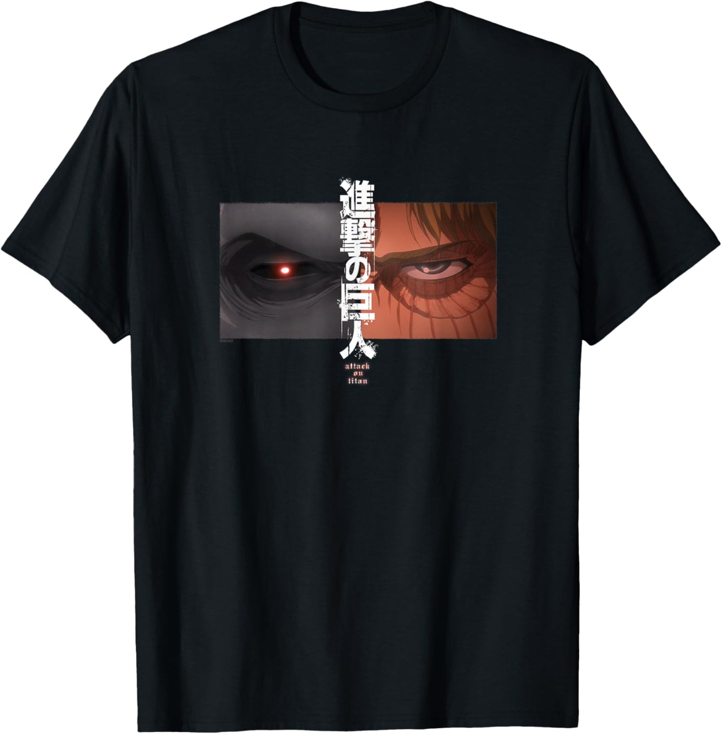 Attack on Titan Season 3 Split Eyes AOT Anime T-Shirt - T-Shirt | Black
