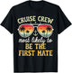 Most Likely to Be The First Mate Family Cruise 2026 T-Shirt - T-Shirt | Black