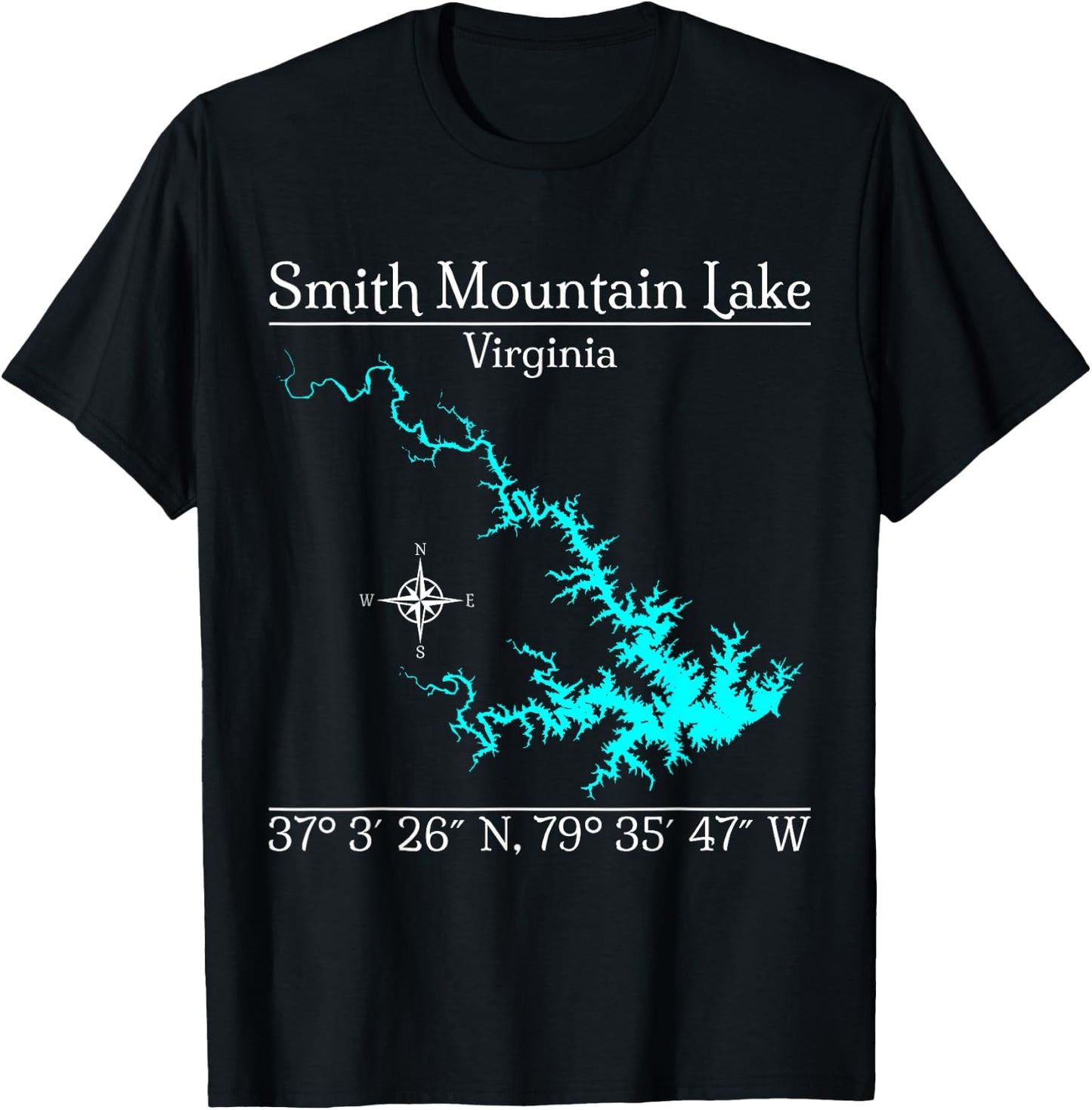 Smith Mountain Lake T-Shirt - T-Shirt | Black