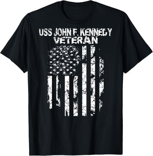 USS John F Kennedy Military T-Shirt - T-Shirt | Black
